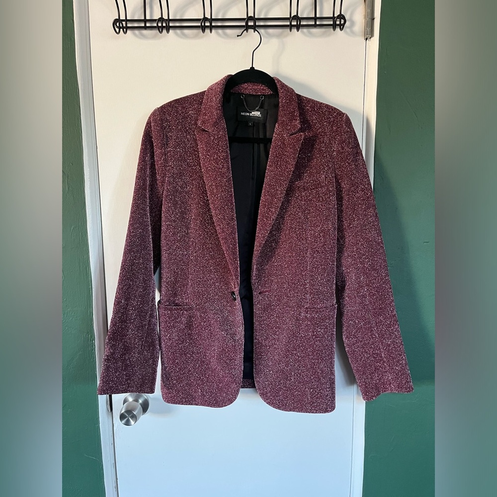 Neon Blonde sparkle blazer